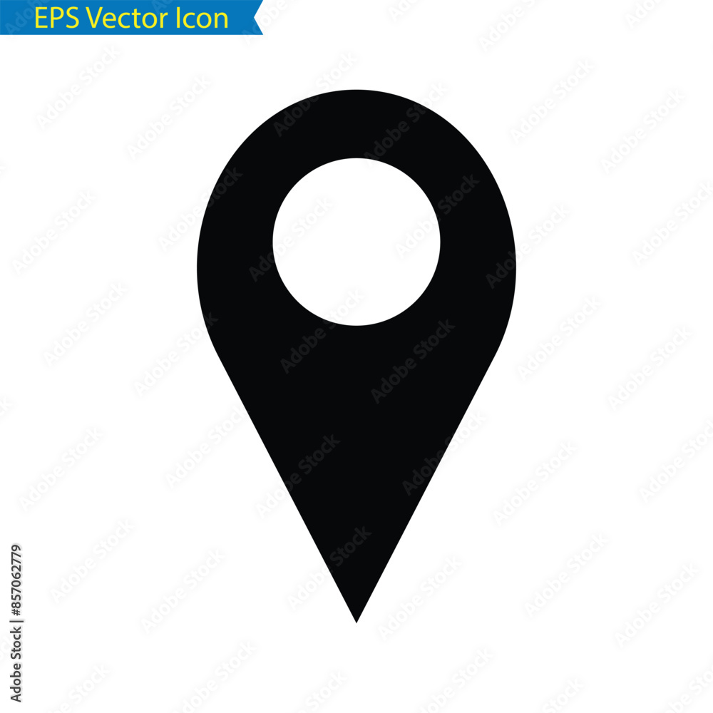 location pin icon isolated vector location pin icon isolated vector