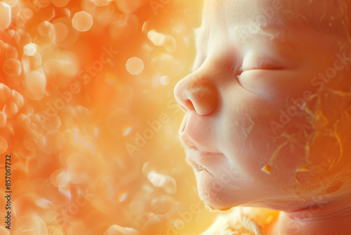 A Glimpse into the Future: Fetus Shows Early Signs of a Precious Smile photo