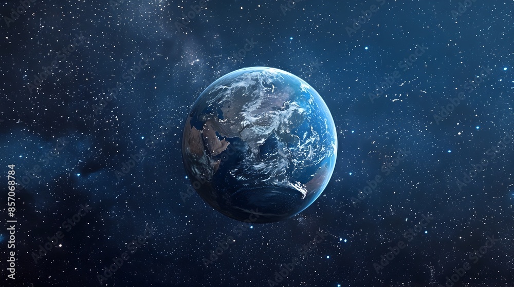 Awe-Inspiring Earth Orb Drifting Amidst the Captivating Cosmos Awe-Inspiring Earth Orb Drifting Amidst the Captivating Cosmos