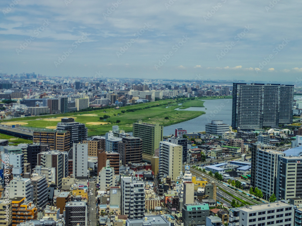 Fototapeta premium 【神奈川県】川崎市役所・展望ロビー