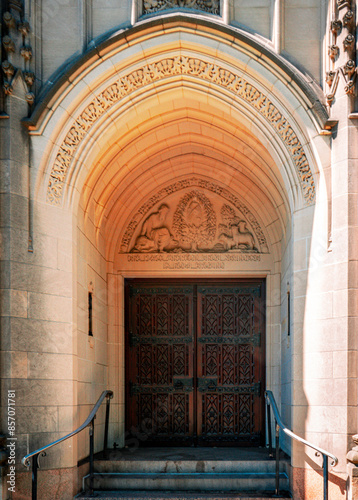 entrance to the church