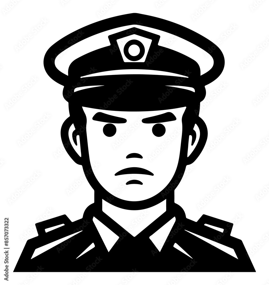 Policeman png character line art, transparent background Policeman png character line art, transparent background