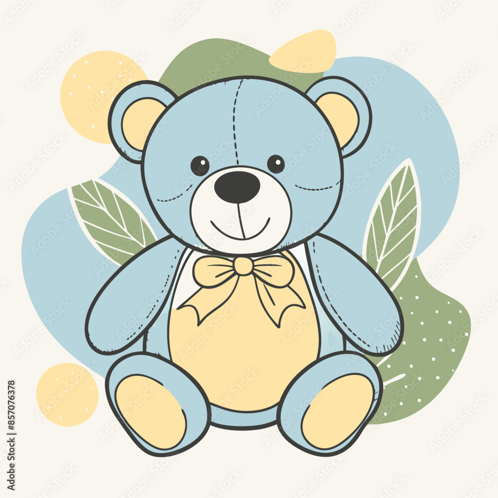 Fototapeta premium illustration of teddy bear 