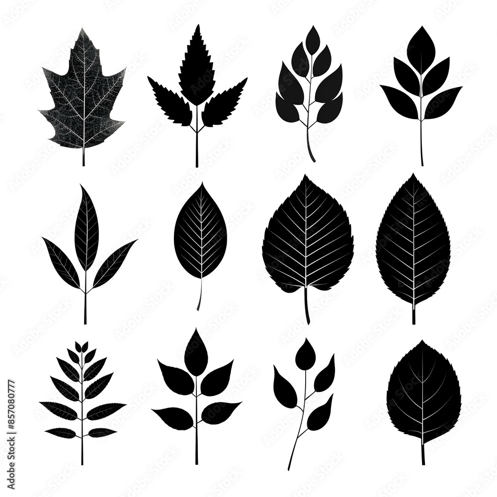 set of leaves made by midjourney set of leaves made by midjourney