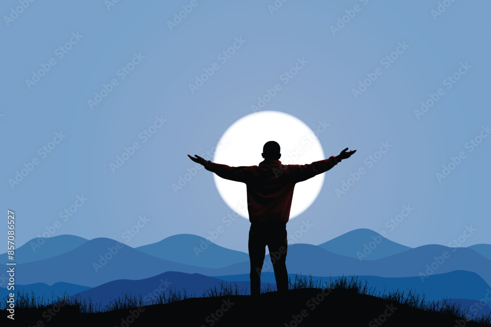 Φωτογραφία Finding purpose in life vector illustration