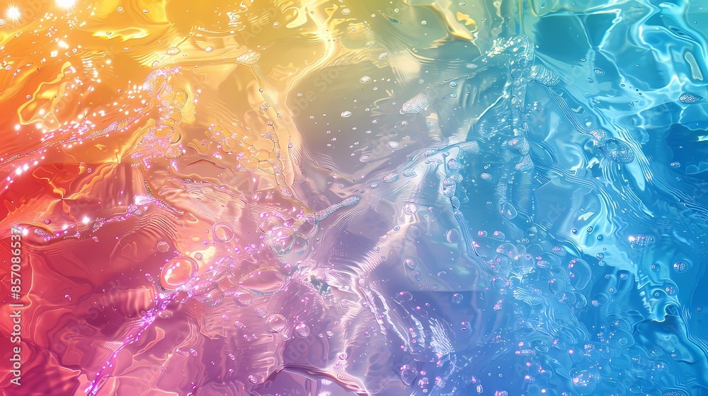 Rainbow water pattern illustration poster background Rainbow water pattern illustration poster background