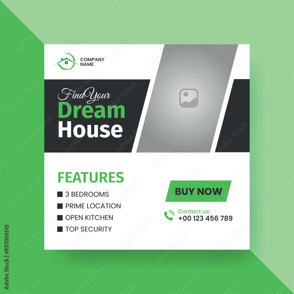 Modern Real state Home rent social media post Sale or carousel design template Modern Real state Home rent social media post Sale or carousel design template