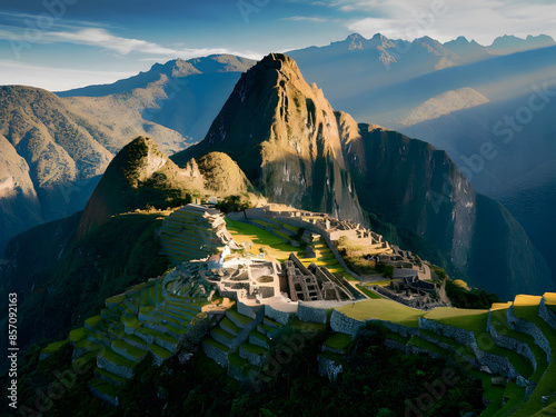 Paisaje de Machu Picchu Perú photo