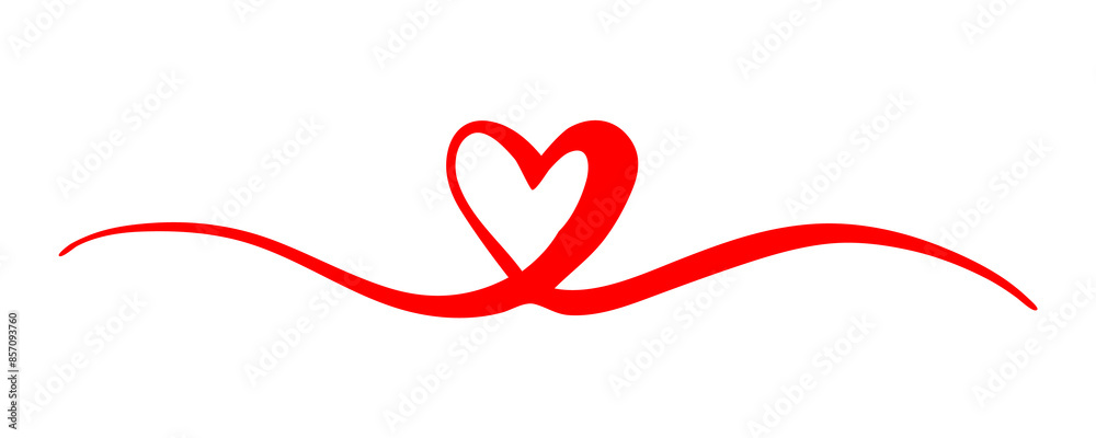 Heart Valentine's Day swash hand painted with brush and ink. Png clipart isolated on transparent background Heart Valentine's Day swash hand painted with brush and ink. Png clipart isolated on transparent background