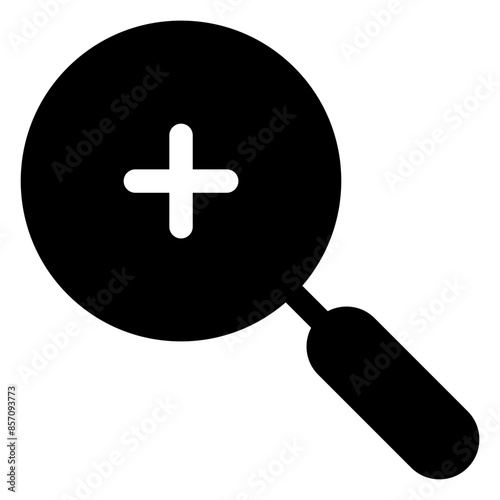 zoom  glyph  icon vector illustration isolated on white background