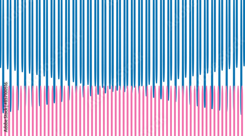 Texture in the form of vertical rods or needles forming an angular symmetrical pattern.