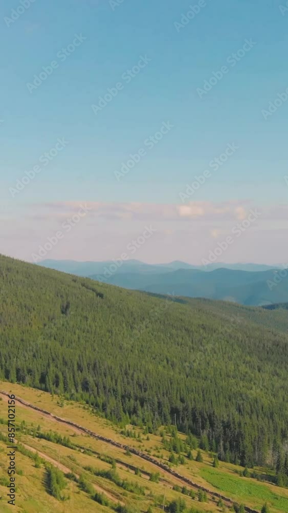 Fantastic view of mountain during summer Fantastic view of mountain during summer