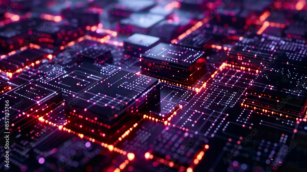 3D illustration of blockchain information flows in digital global networks data cells with binary code elementsglowing paths dark futuristic design 3D illustration of blockchain information flows in digital global networks data cells with binary code elementsglowing paths dark futuristic design
