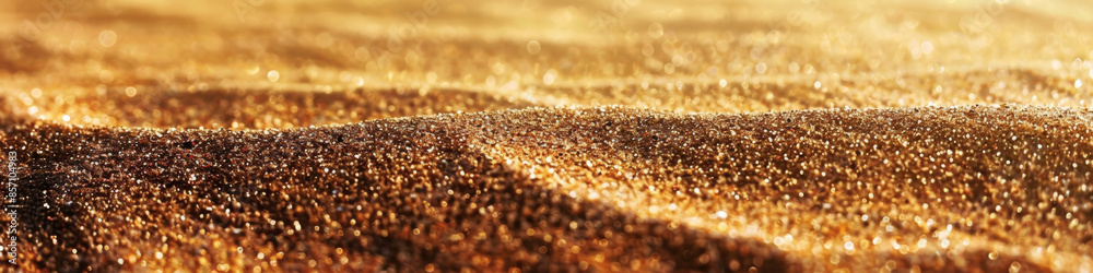 Golden Sands in Sunlight Shimmering Desert Landscape with Warm Tones and Soft Textures Golden Sands in Sunlight Shimmering Desert Landscape with Warm Tones and Soft Textures