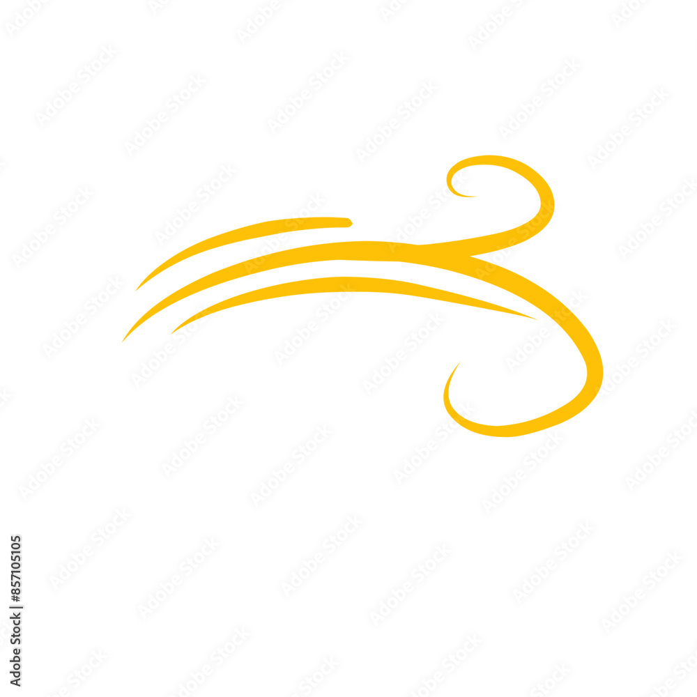 Golden Swirl Swoosh Golden Swirl Swoosh