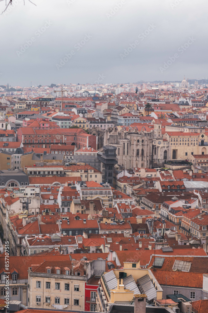 Photo from above of the city of Lisbon Photo from above of the city of Lisbon