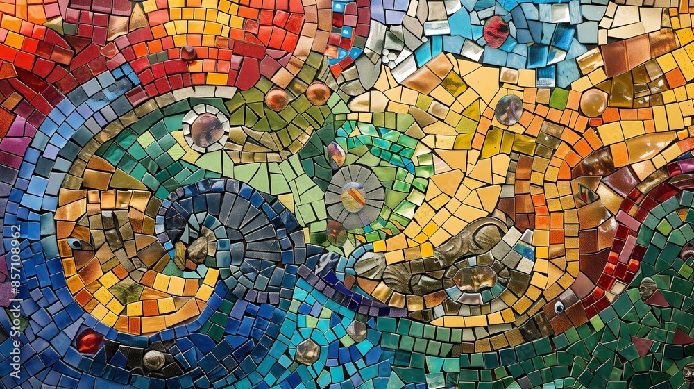 A vibrant mosaic of intricate tiles symbolizes the diverse and complex nature of pension fund investments. A vibrant mosaic of intricate tiles symbolizes the diverse and complex nature of pension fund investments.
