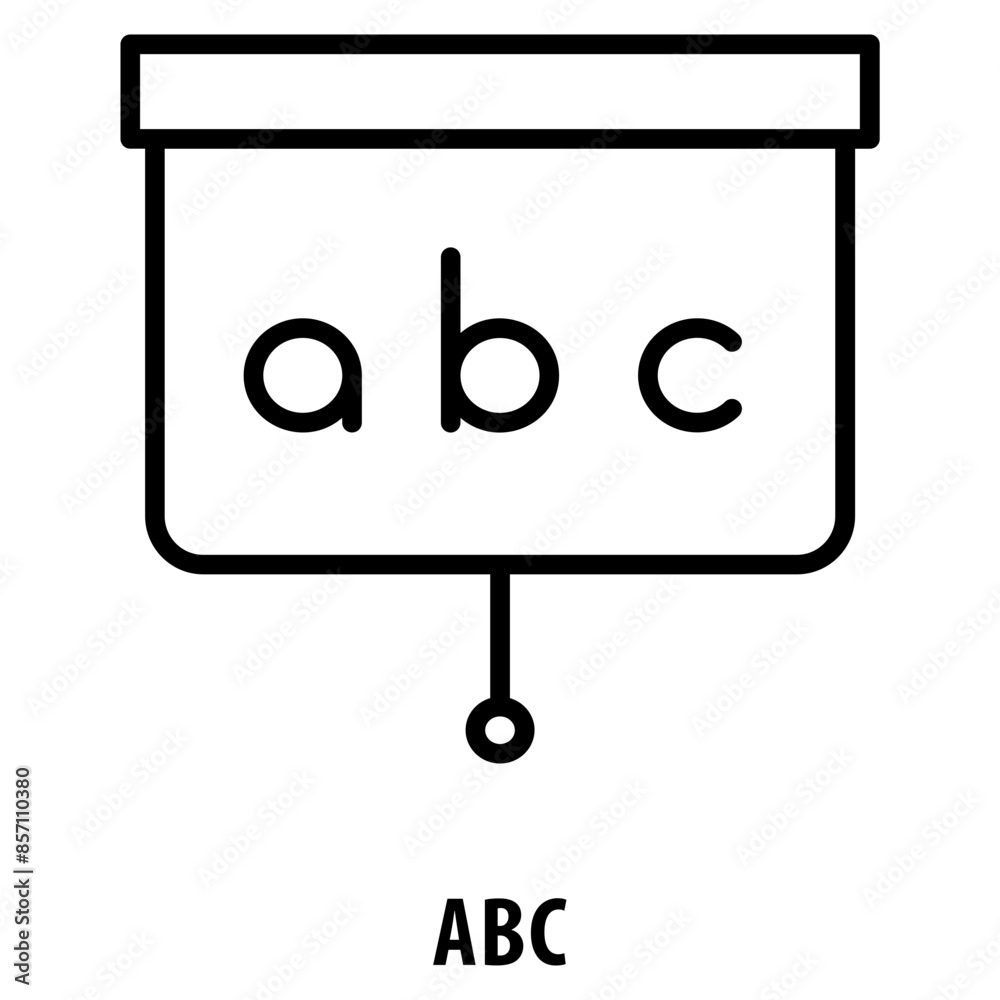 ABC Icon simple and easy to edit for your design elements ABC Icon simple and easy to edit for your design elements