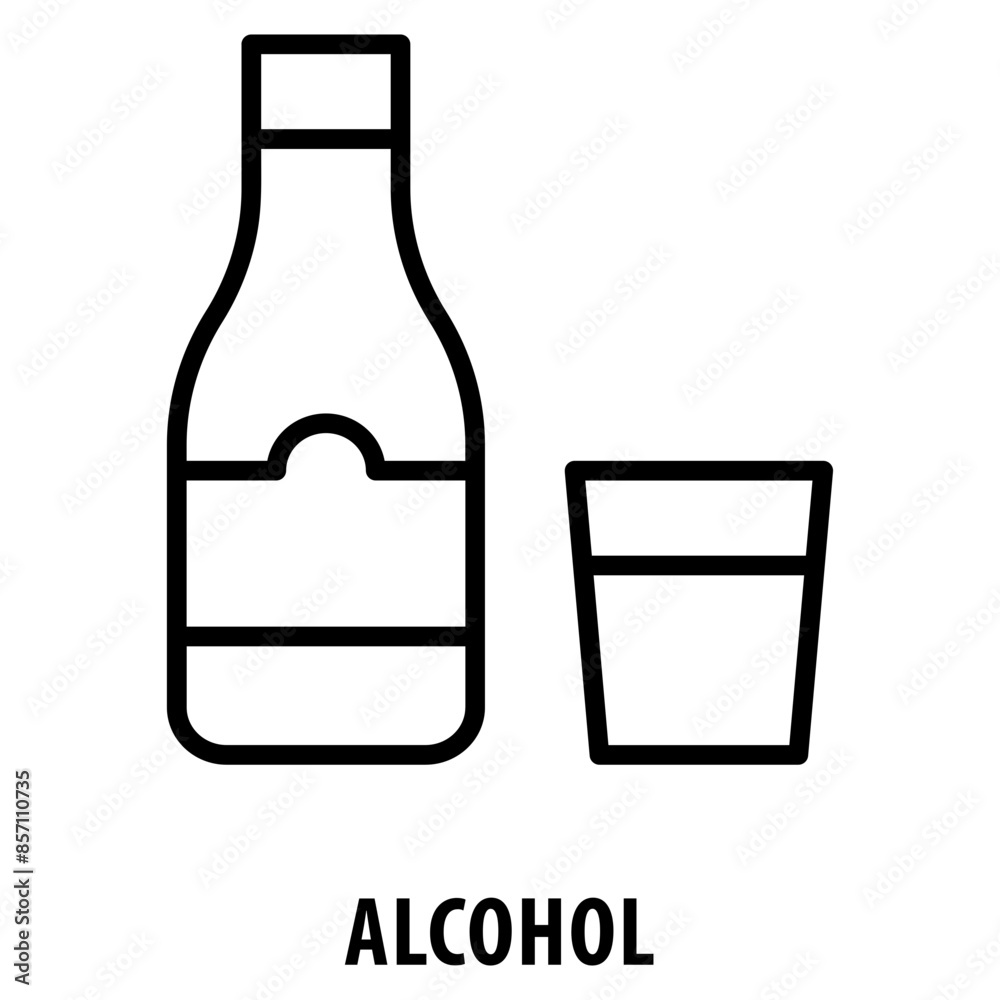 Alcohol Icon simple and easy to edit for your design elements Alcohol Icon simple and easy to edit for your design elements