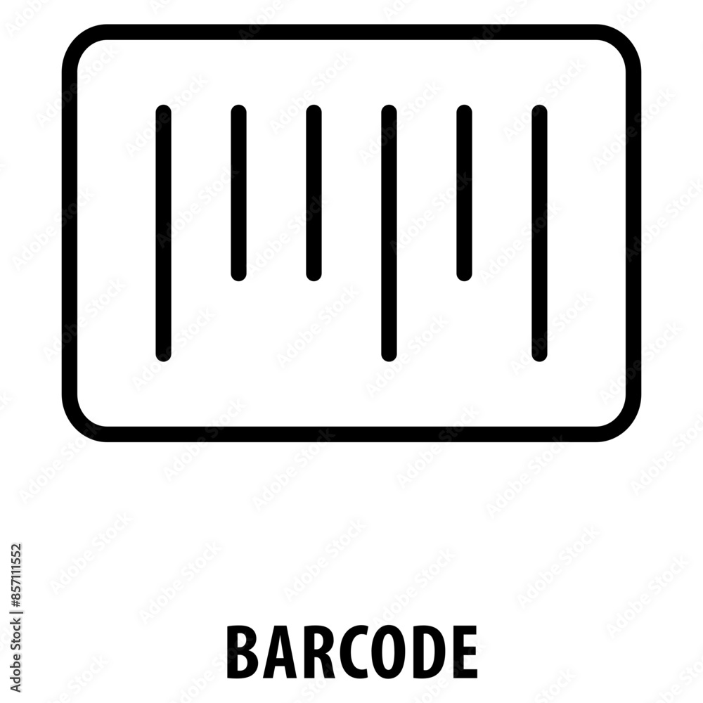Barcode Icon simple and easy to edit for your design elements Barcode Icon simple and easy to edit for your design elements