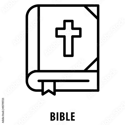 Bible Icon simple and easy to edit for your design elements