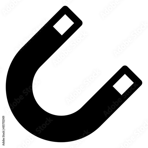 magnet  glyph  icon vector illustration isolated on white background