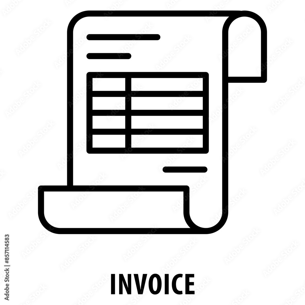 Invoice Icon simple and easy to edit for your design elements Invoice Icon simple and easy to edit for your design elements
