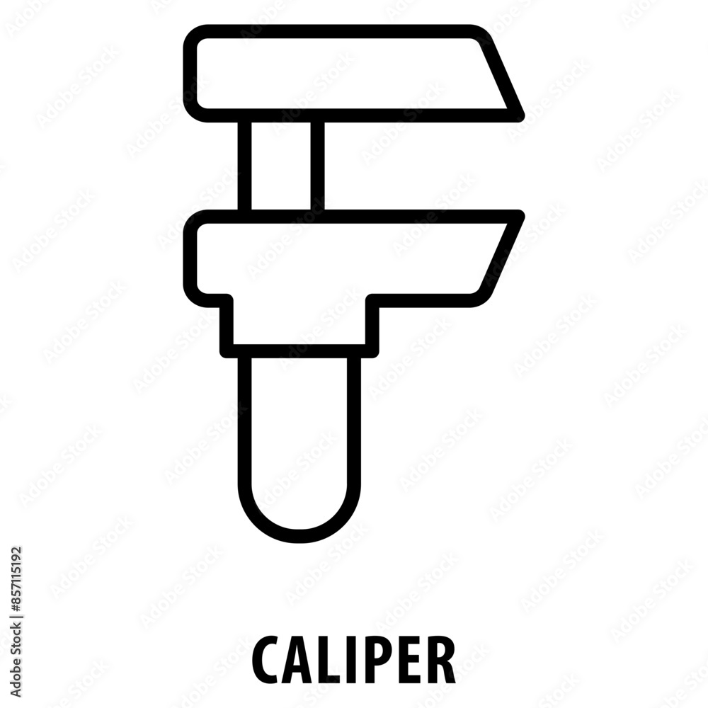 Caliper Icon simple and easy to edit for your design elements Caliper Icon simple and easy to edit for your design elements