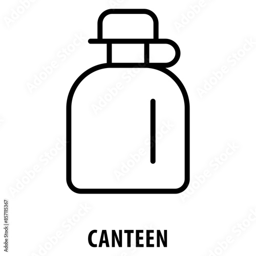 Canteen Icon simple and easy to edit for your design elements