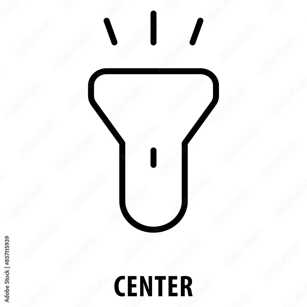 Center Icon simple and easy to edit for your design elements Center Icon simple and easy to edit for your design elements