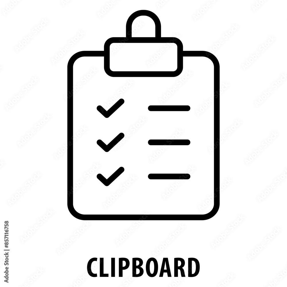 Clipboard Icon simple and easy to edit for your design elements Clipboard Icon simple and easy to edit for your design elements
