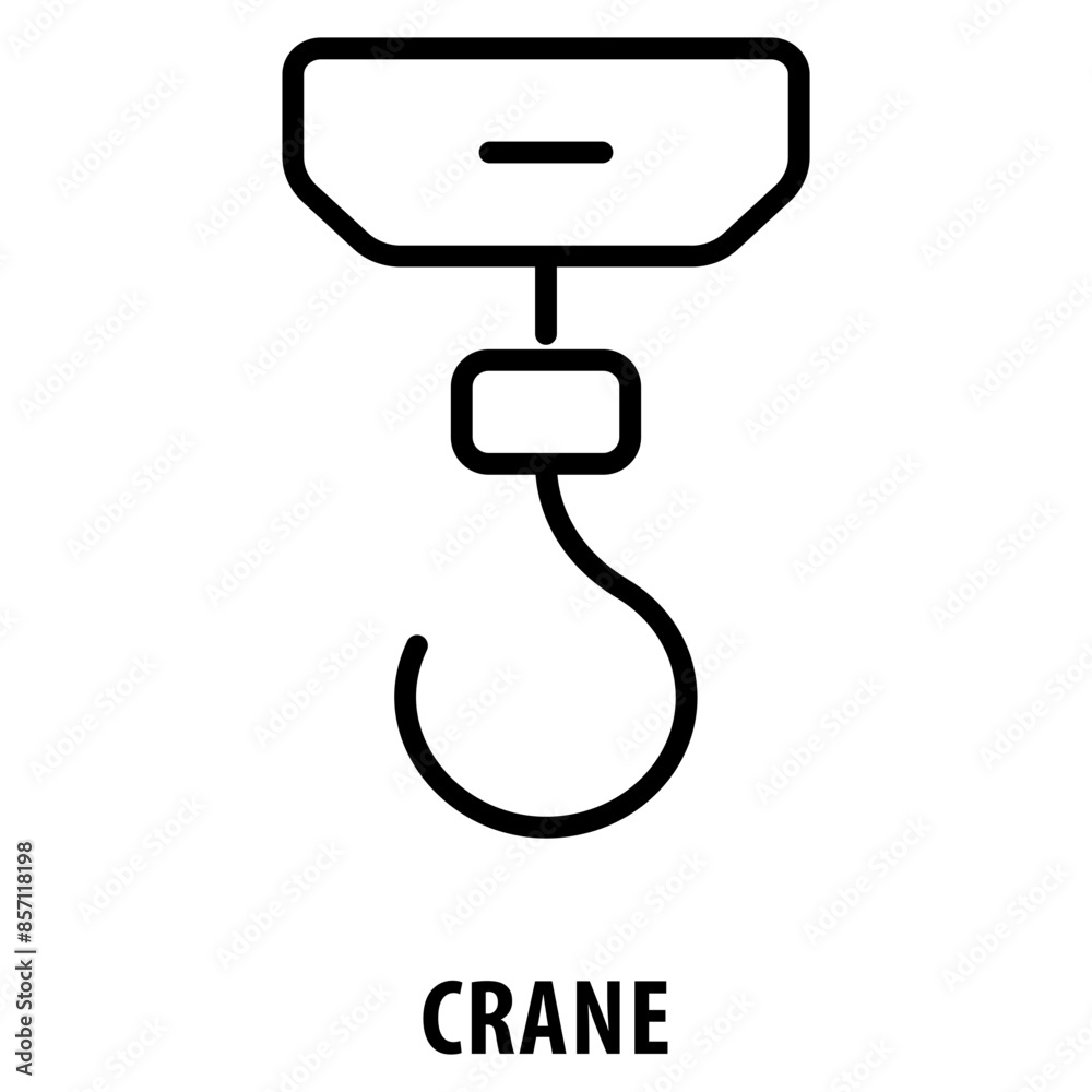 Crane Icon simple and easy to edit for your design elements Crane Icon simple and easy to edit for your design elements