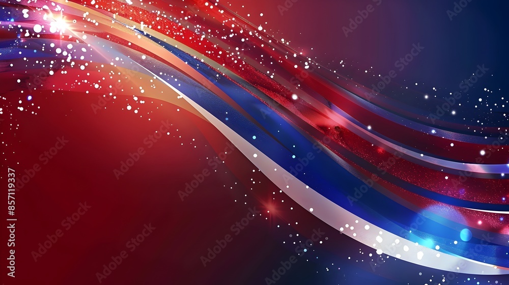 Fototapeta premium Mesmerizing Cosmic Fireworks Explosion in the Starry Night Sky