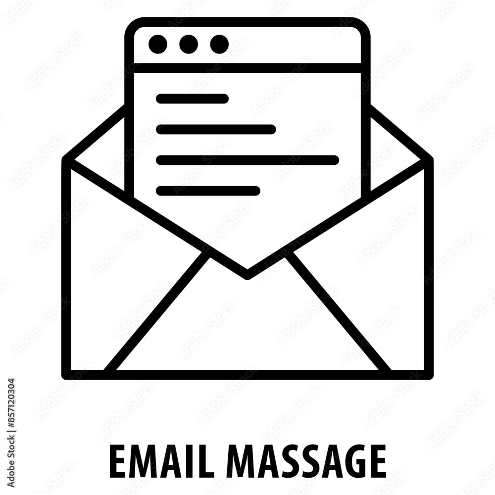 Email Massage Icon simple and easy to edit for your design elements Email Massage Icon simple and easy to edit for your design elements