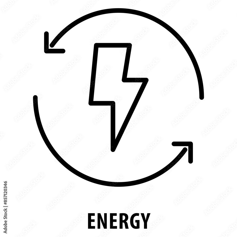 Energy Icon simple and easy to edit for your design elements Energy Icon simple and easy to edit for your design elements
