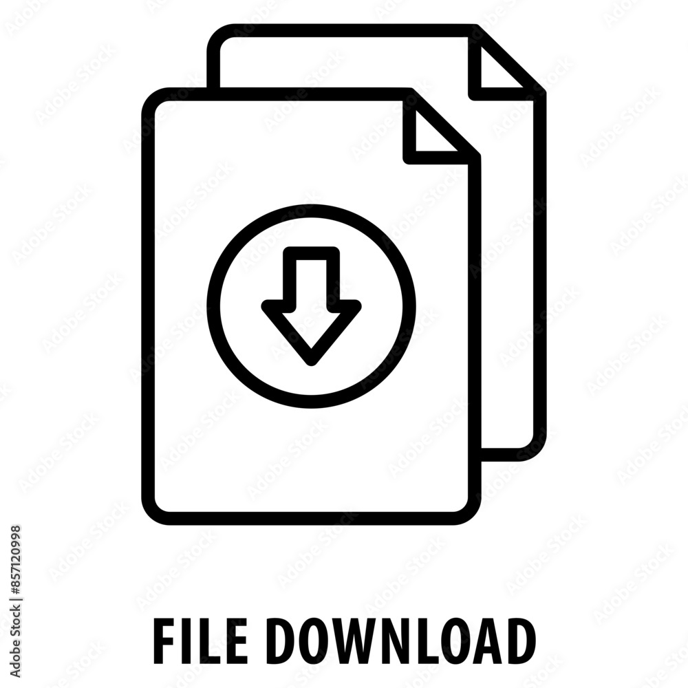 File Download Icon simple and easy to edit for your design elements File Download Icon simple and easy to edit for your design elements