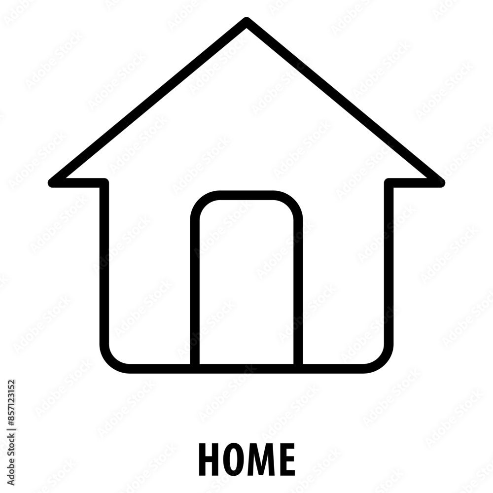 Home Icon simple and easy to edit for your design elements Home Icon simple and easy to edit for your design elements