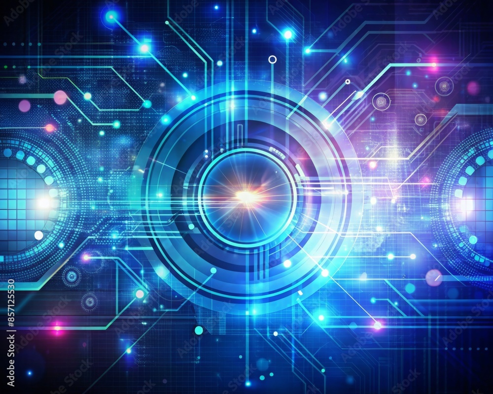 Abstract technology background with data illustrations