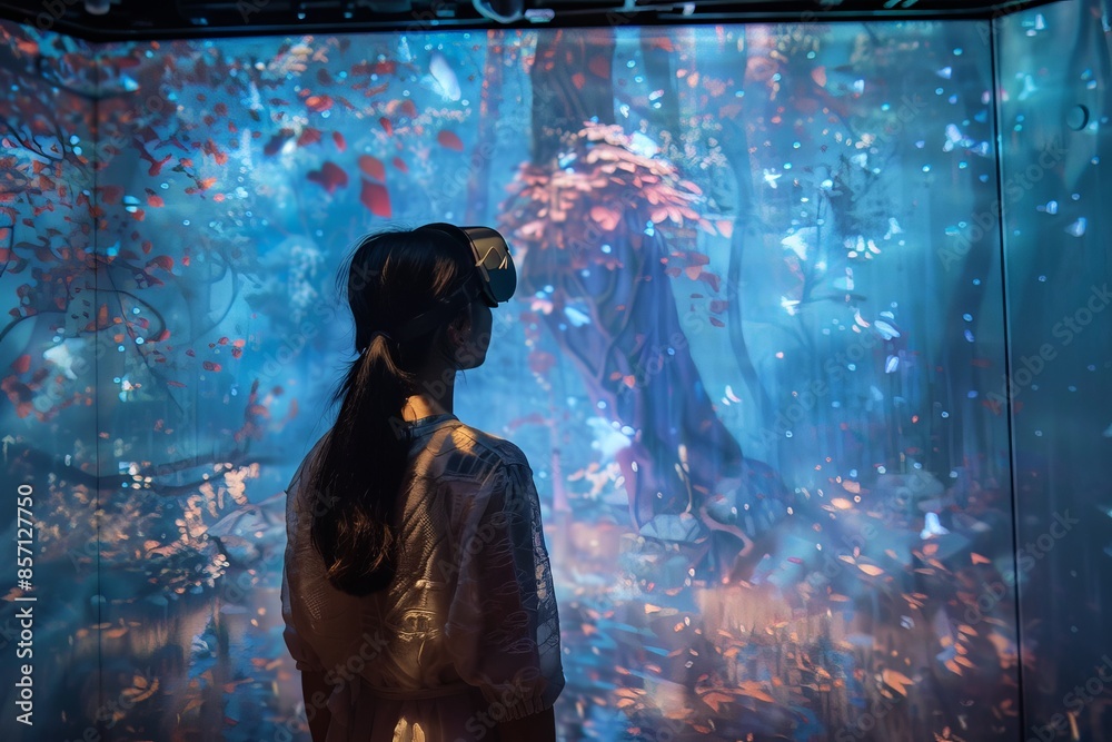 Fototapeta premium Immersive Virtual Reality Experience.