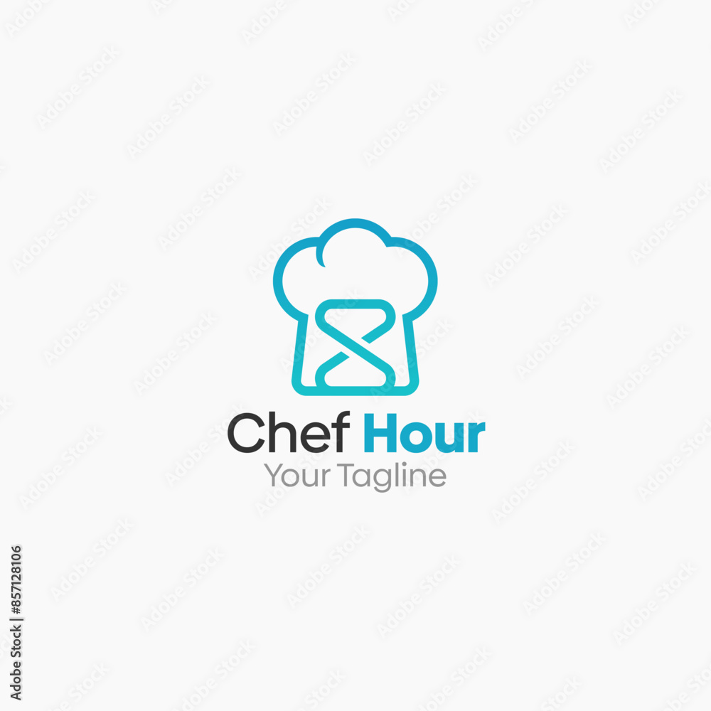 Chef Hour Logo Vector Template Design. Good for Business, Start up, Agency, and Organization Chef Hour Logo Vector Template Design. Good for Business, Start up, Agency, and Organization