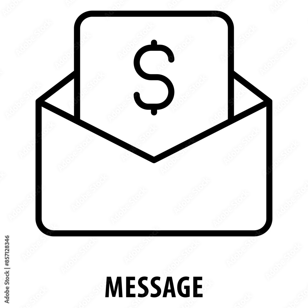 Message Icon simple and easy to edit for your design elements Message Icon simple and easy to edit for your design elements