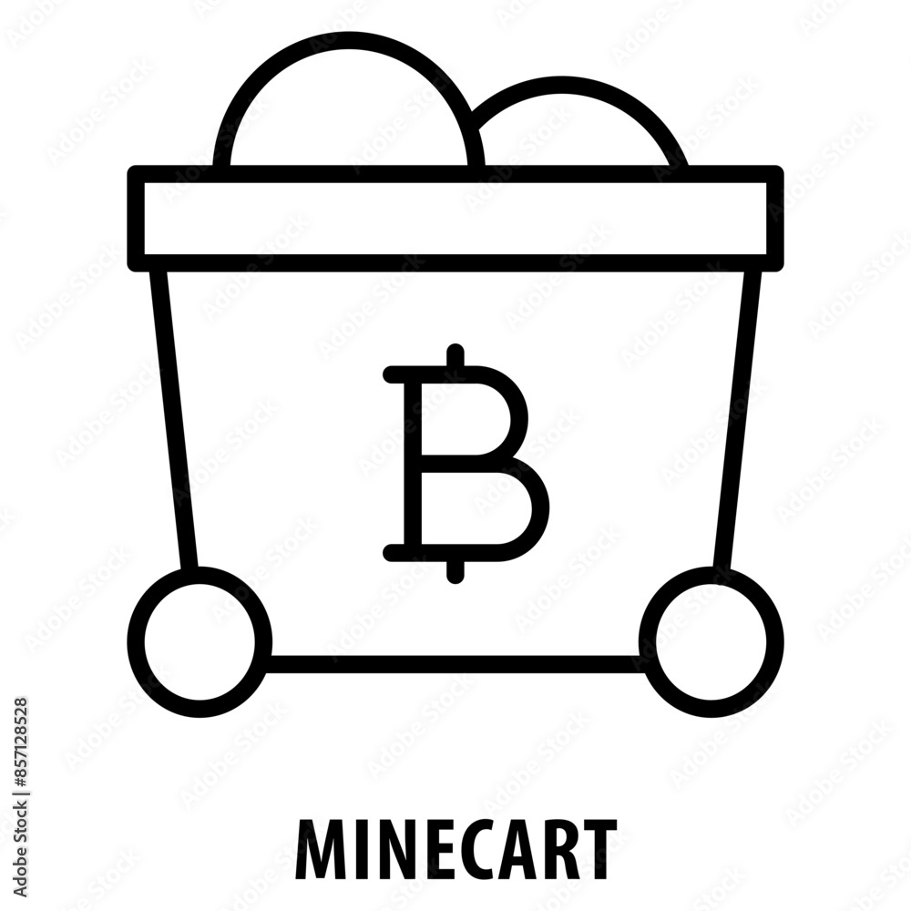 Minecart Icon simple and easy to edit for your design elements Minecart Icon simple and easy to edit for your design elements