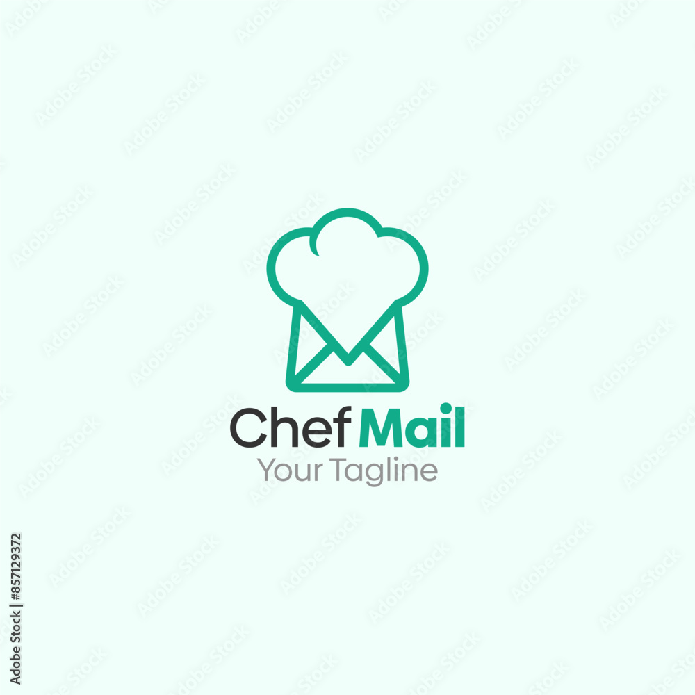 Chef Mail Logo Vector Template Design. Good for Business, Start up, Agency, and Organization Chef Mail Logo Vector Template Design. Good for Business, Start up, Agency, and Organization
