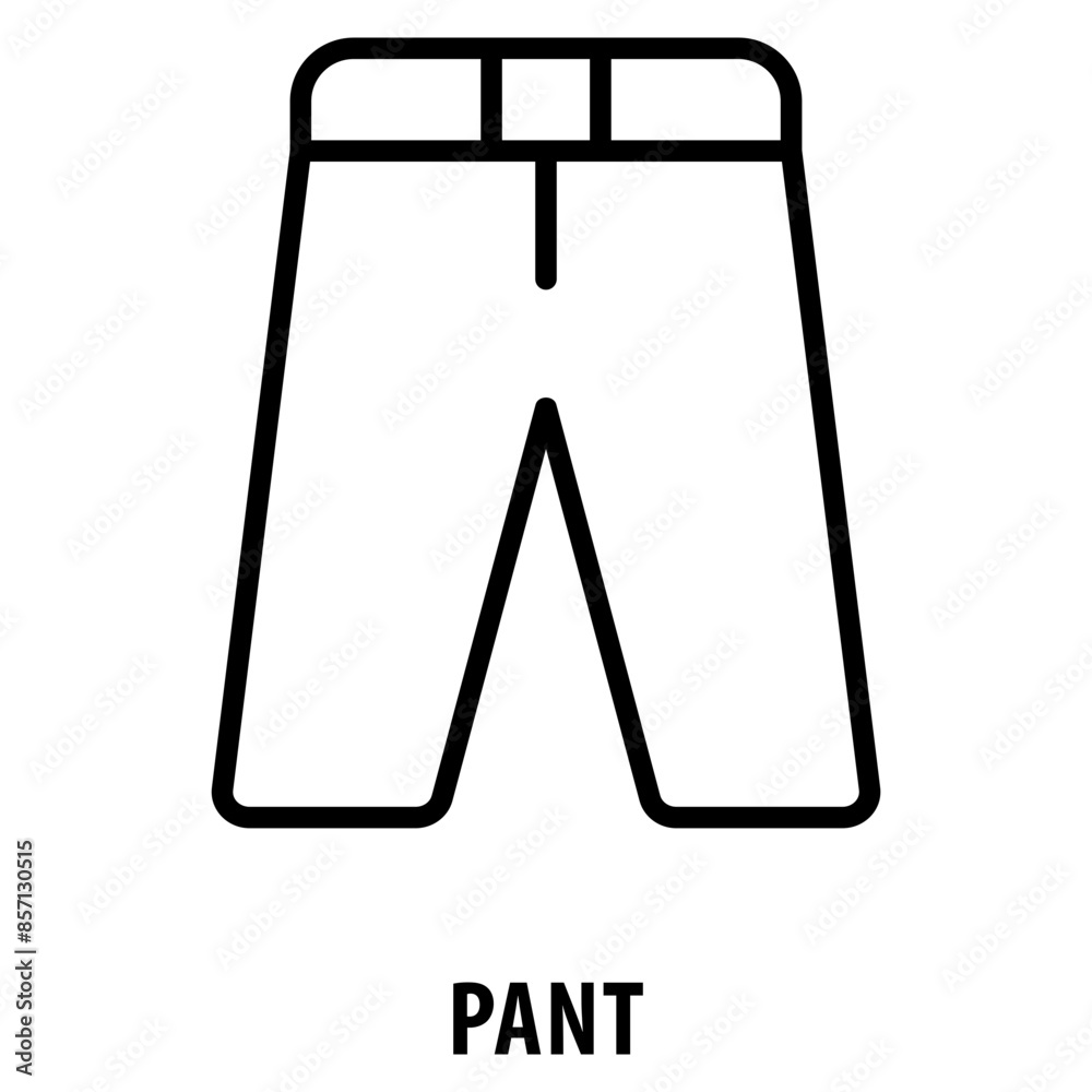 Pant Icon simple and easy to edit for your design elements Pant Icon simple and easy to edit for your design elements