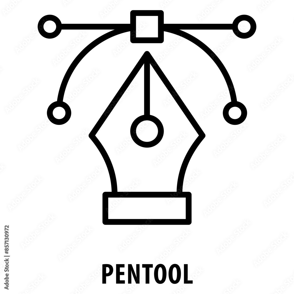 Pentool Icon simple and easy to edit for your design elements Pentool Icon simple and easy to edit for your design elements
