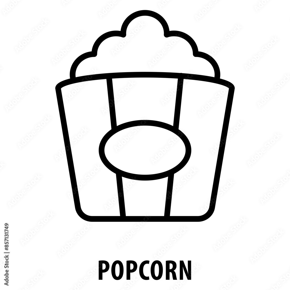 Popcorn Icon simple and easy to edit for your design elements Popcorn Icon simple and easy to edit for your design elements