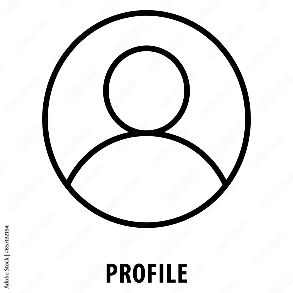 Profile Icon simple and easy to edit for your design elements Profile Icon simple and easy to edit for your design elements