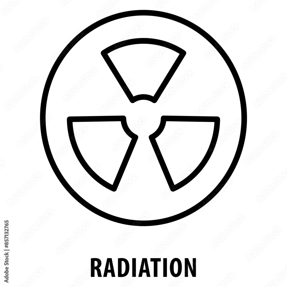 Radiation Icon simple and easy to edit for your design elements Radiation Icon simple and easy to edit for your design elements