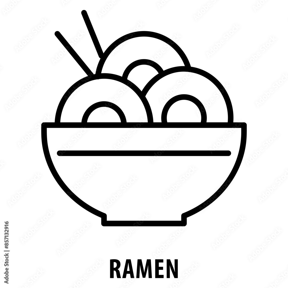 Ramen Icon simple and easy to edit for your design elements Ramen Icon simple and easy to edit for your design elements