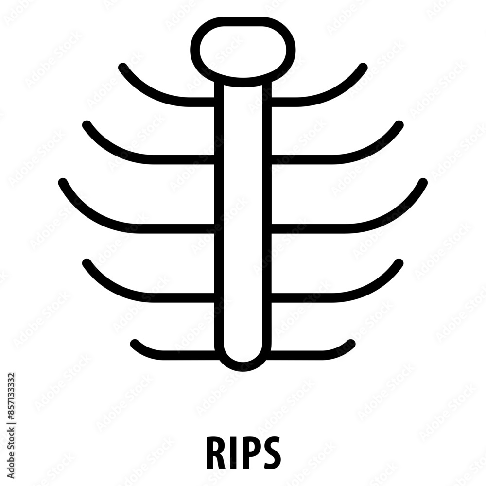 Rips Icon simple and easy to edit for your design elements Rips Icon simple and easy to edit for your design elements